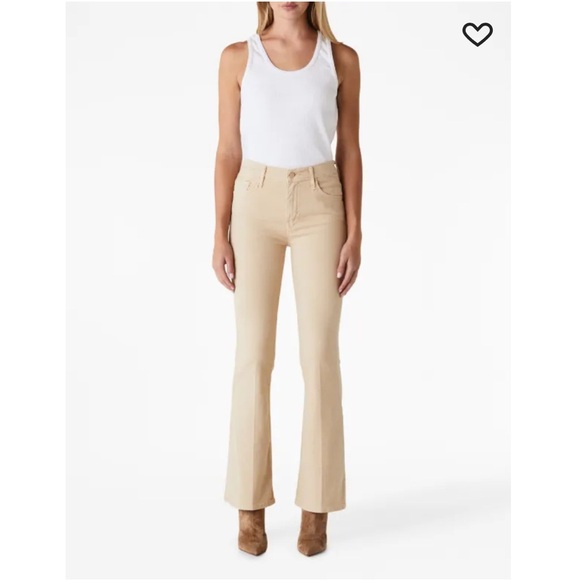 MOTHER The Weekender in Chalk It Up Mod Rise Flare Jeans - Picture 2 of 13